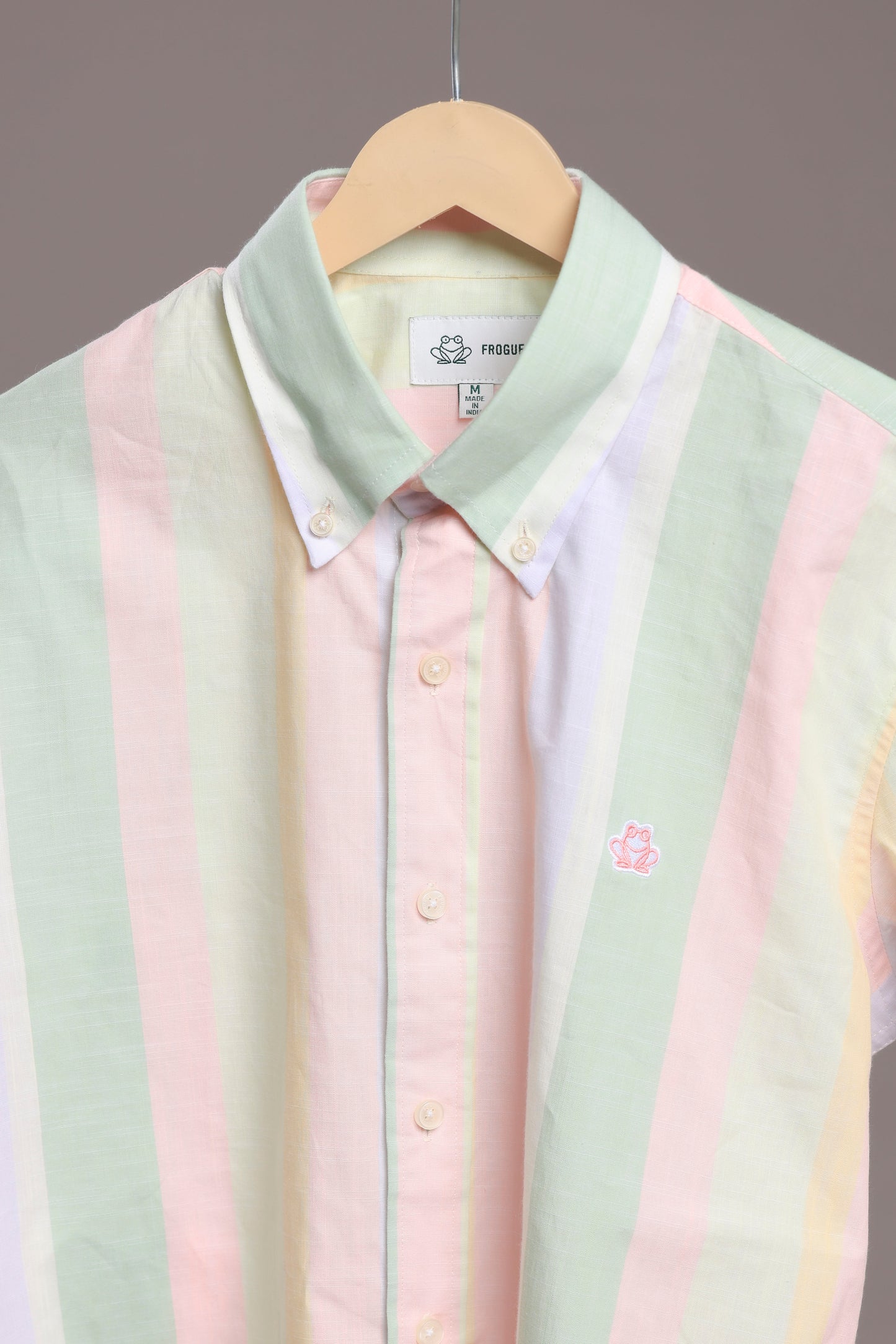 Multicolor Linen Stripe Shirt – Regular Fit